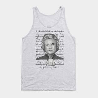 Sandra Day O'Connor Portrait and Quote Tank Top